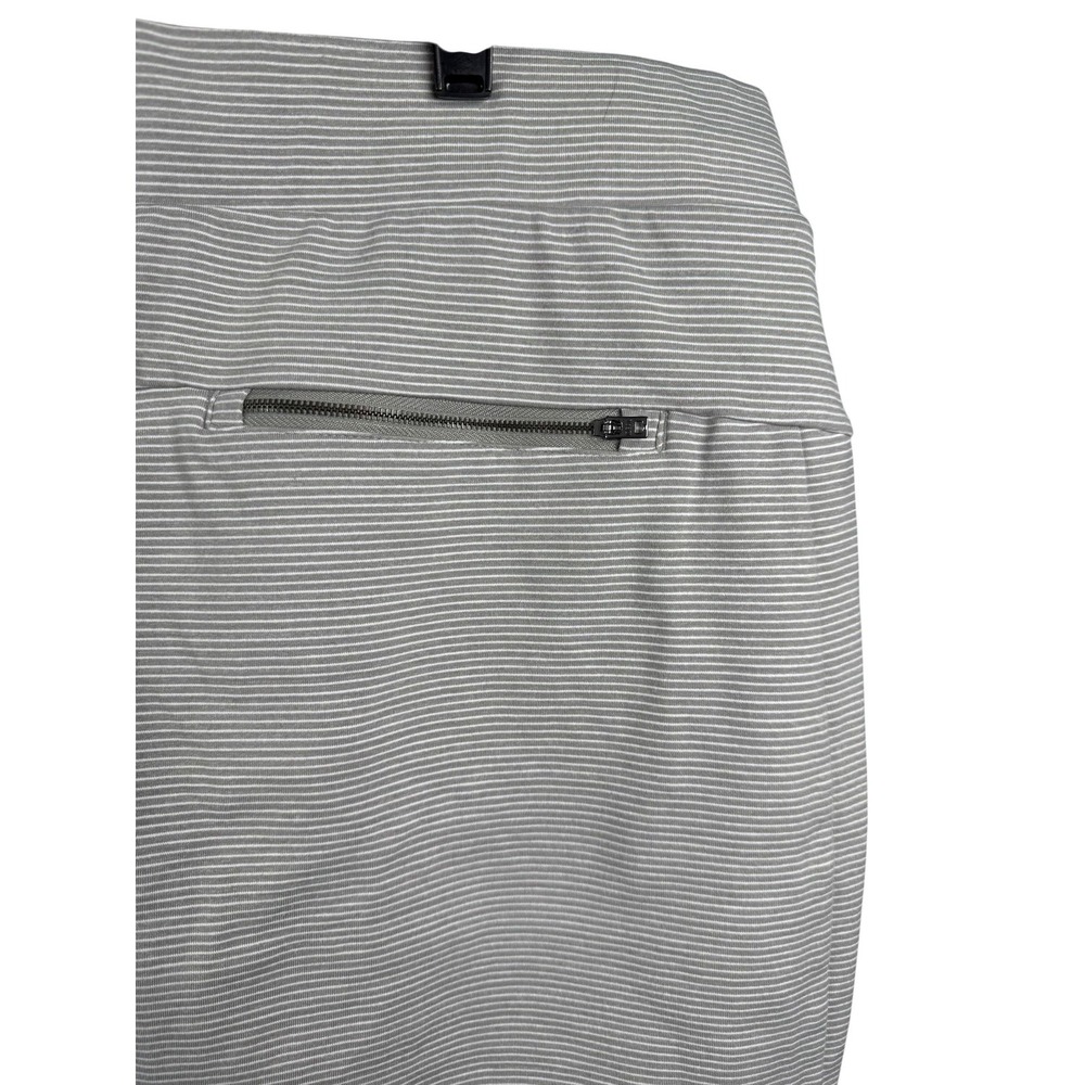 Athleta Skort Womens Medium Gray Stripe Drawstring Lined Athletic Golf - Picture 5 of 8